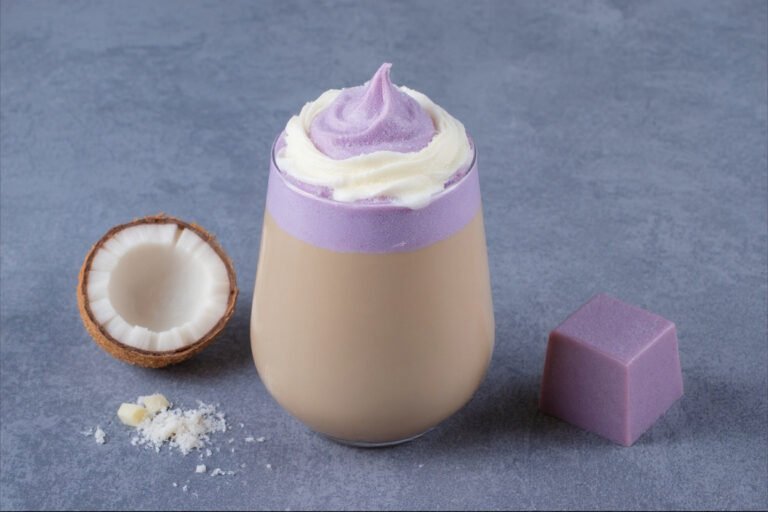 ube coconut milk ice coffee recipe by Sipp Coffee House - Los Angeles